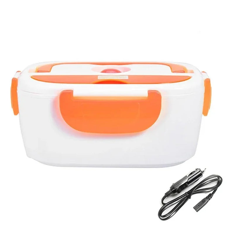 Electric Heating Food Grade Container, Portable Warmer for Kids, Bento Lunch Box, 4 Buckles, Dinnerware Sets, Cable Line, 220V,