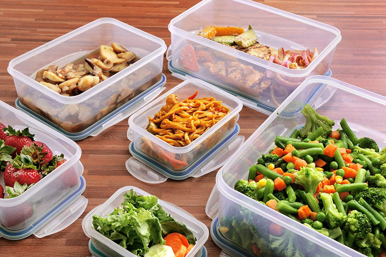 Premium Airtight Food Storage Set - 9 Durable Containers with Leak-Proof Lids