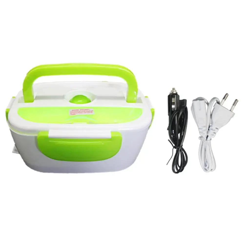 Electric Heating Food Grade Container, Portable Warmer for Kids, Bento Lunch Box, 4 Buckles, Dinnerware Sets, Cable Line, 220V,