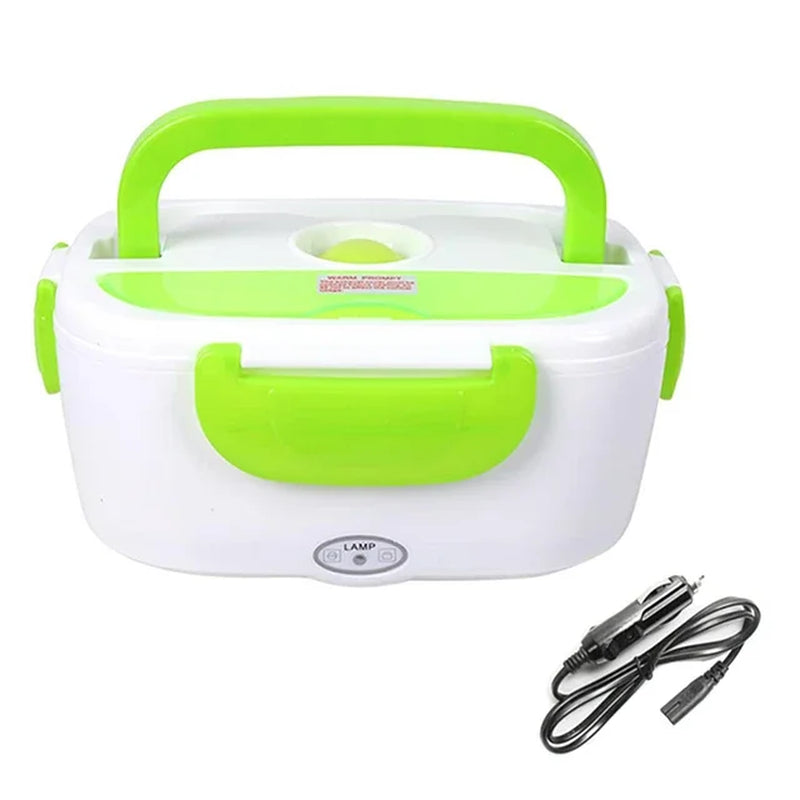 Electric Heating Food Grade Container, Portable Warmer for Kids, Bento Lunch Box, 4 Buckles, Dinnerware Sets, Cable Line, 220V,