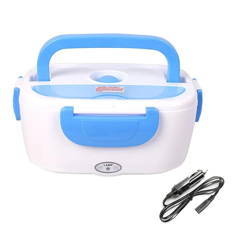 Electric Heating Food Grade Container, Portable Warmer for Kids, Bento Lunch Box, 4 Buckles, Dinnerware Sets, Cable Line, 220V,