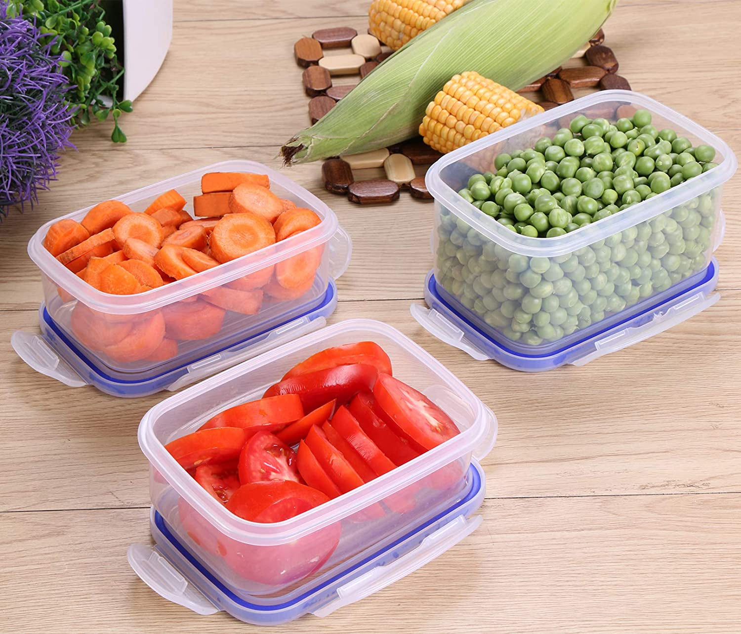 Premium Airtight Food Storage Set - 9 Durable Containers with Leak-Proof Lids