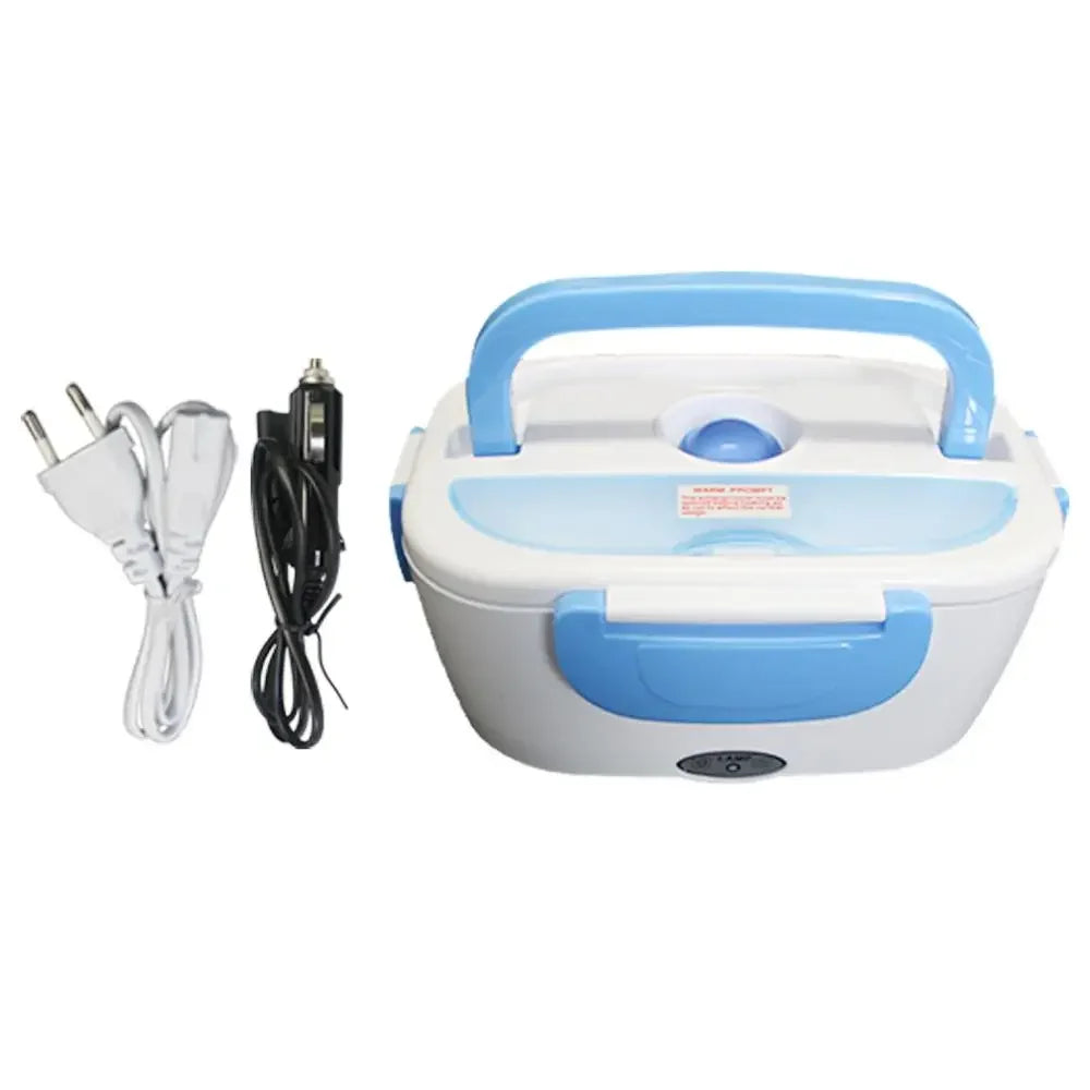 Electric Heating Food Grade Container, Portable Warmer for Kids, Bento Lunch Box, 4 Buckles, Dinnerware Sets, Cable Line, 220V,